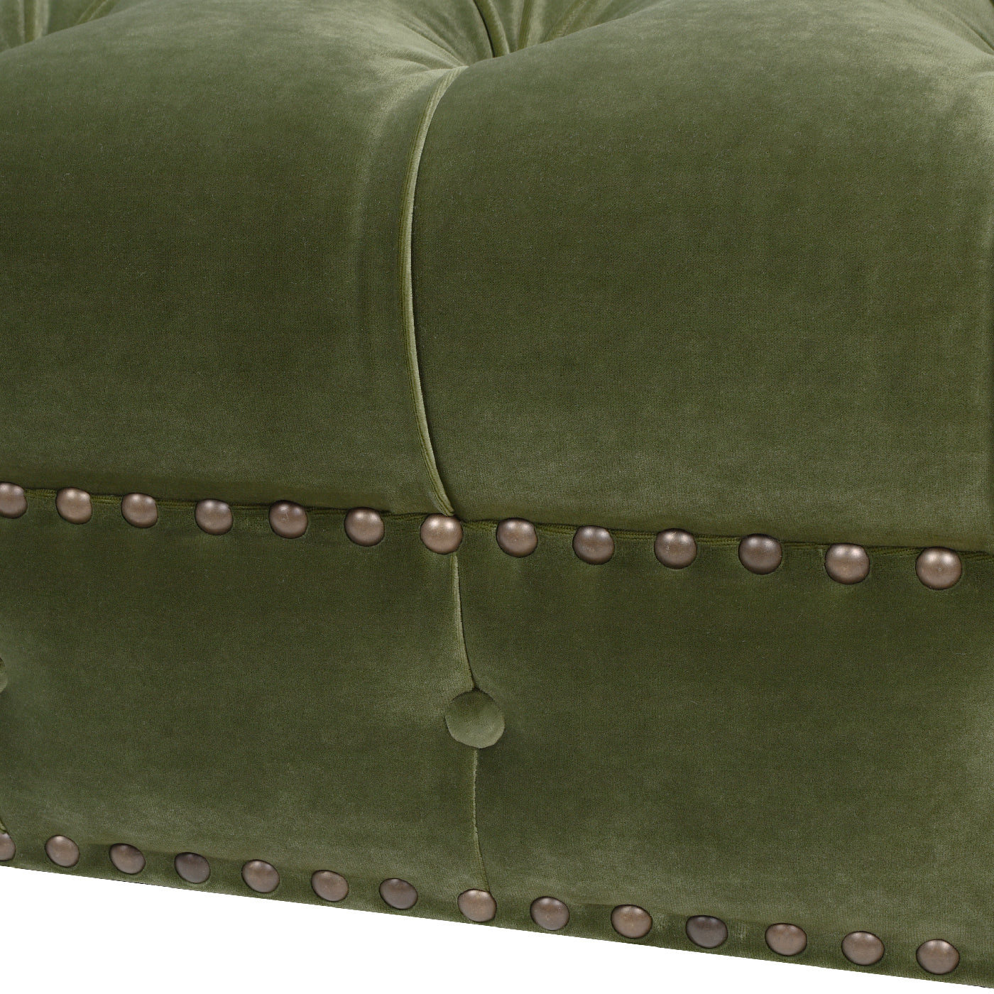 Alto 88" Tufted Chesterfield Sofa, Olive Green Performance Velvet Green Foam Velvet 3 Seat