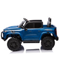 24V10A Two Seater Kids Ride On Electric Pickup, Kids Ride On Toy W Parents Remote Control,4Wd 800W Motors,Two Safety Belts,High Gate Safety Design,Usb,Bluetooth, Speed 2.49 3.73Mph For Kids Aged 3 . Blue 50 99 Lbs Polypropylene