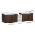 72 Inch Soft Close Doors Bathroom Vanity With Sink, A Small Storage Shelves, 30