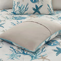 7 Piece Cotton Sateen Comforter Set Aqua King King Aqua Cotton