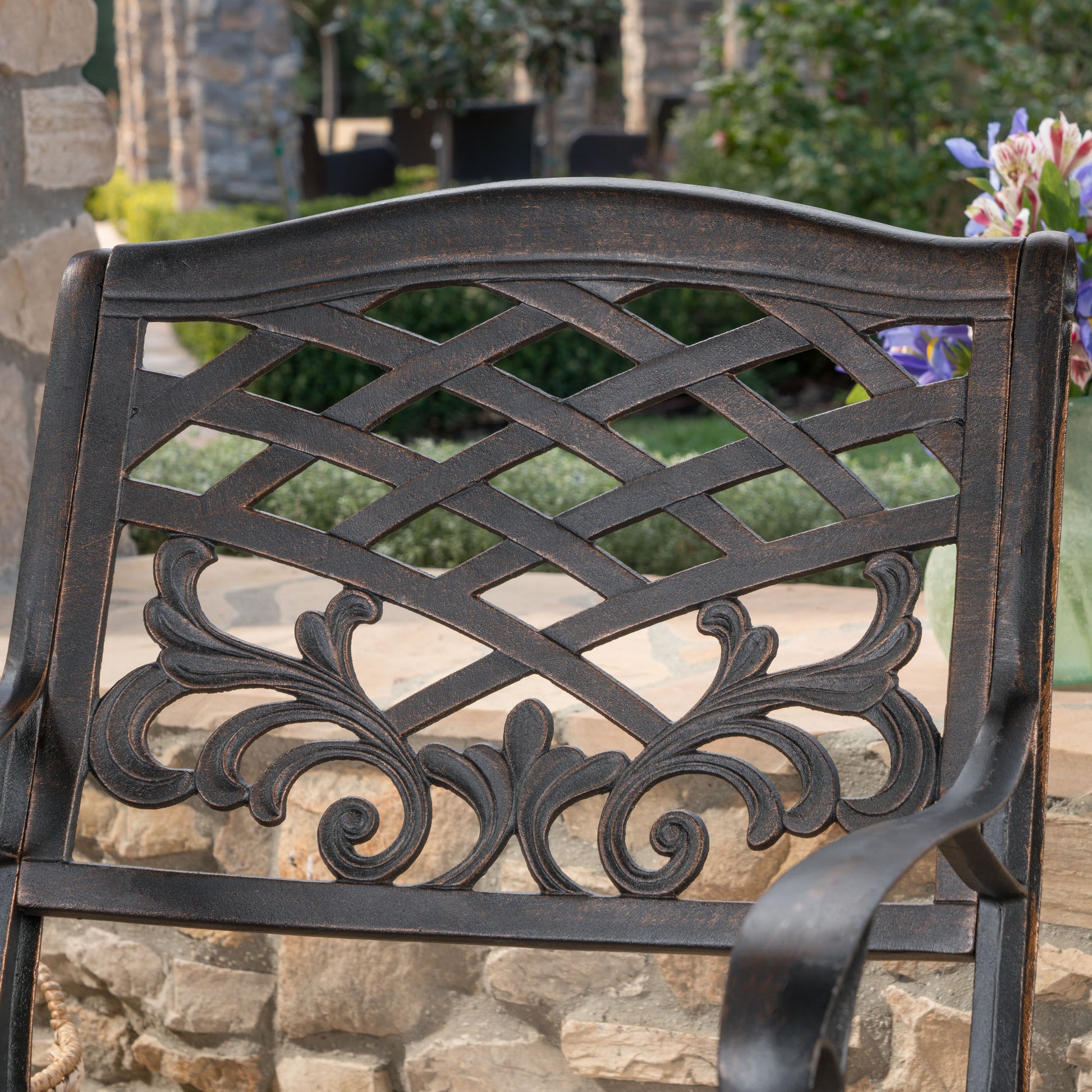 Phoenix Arm Chair Set Of 2 Copper Aluminium