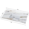 43 Inch Marble Vanity Top, Bathroom Vanity Top With Undermount Rectangular Middle Sink And 4