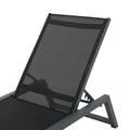 Myers Chaise Lounge Mp2 Black Grey Rattan Metal