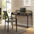 Techni Mobili Modern Classic Writing Desk, Walnut Walnut Writting Desk Office Modern Rectangular Rectangular Mdf