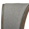 Henry 27 Armless Swivel Counter Height Bar Stool, Heathered Grey Linen Gray Foam Linen