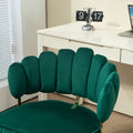 Coolmore Velvet Home Office Desk Chair, Modern Cute Computer Chair, Wheels Swivel Height Adjustable Swivel Task Chair For Home Office Emerald Velvet Emerald Primary Living Space Foam Velvet