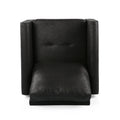 Chair Black Microfiber 1 Seat