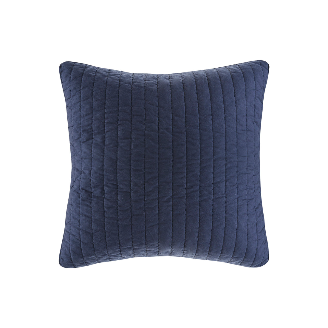 Cotton Quilted Euro Sham Navy Euro Sham Navy Cotton