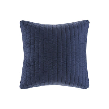 Cotton Quilted Euro Sham Navy Euro Sham Navy Cotton