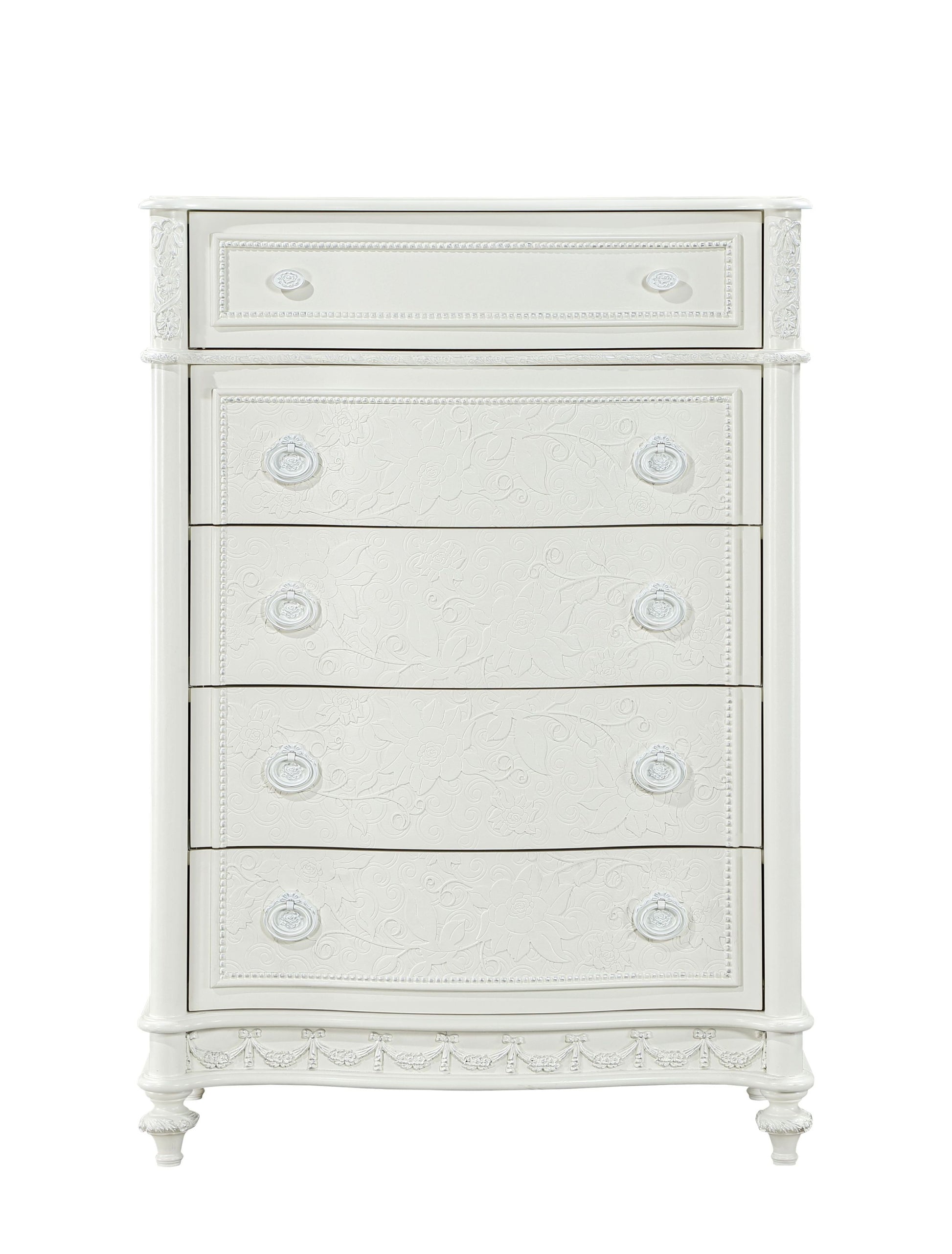 Dorothy Chest, Ivory Finish Bd02270 Ivory Wood