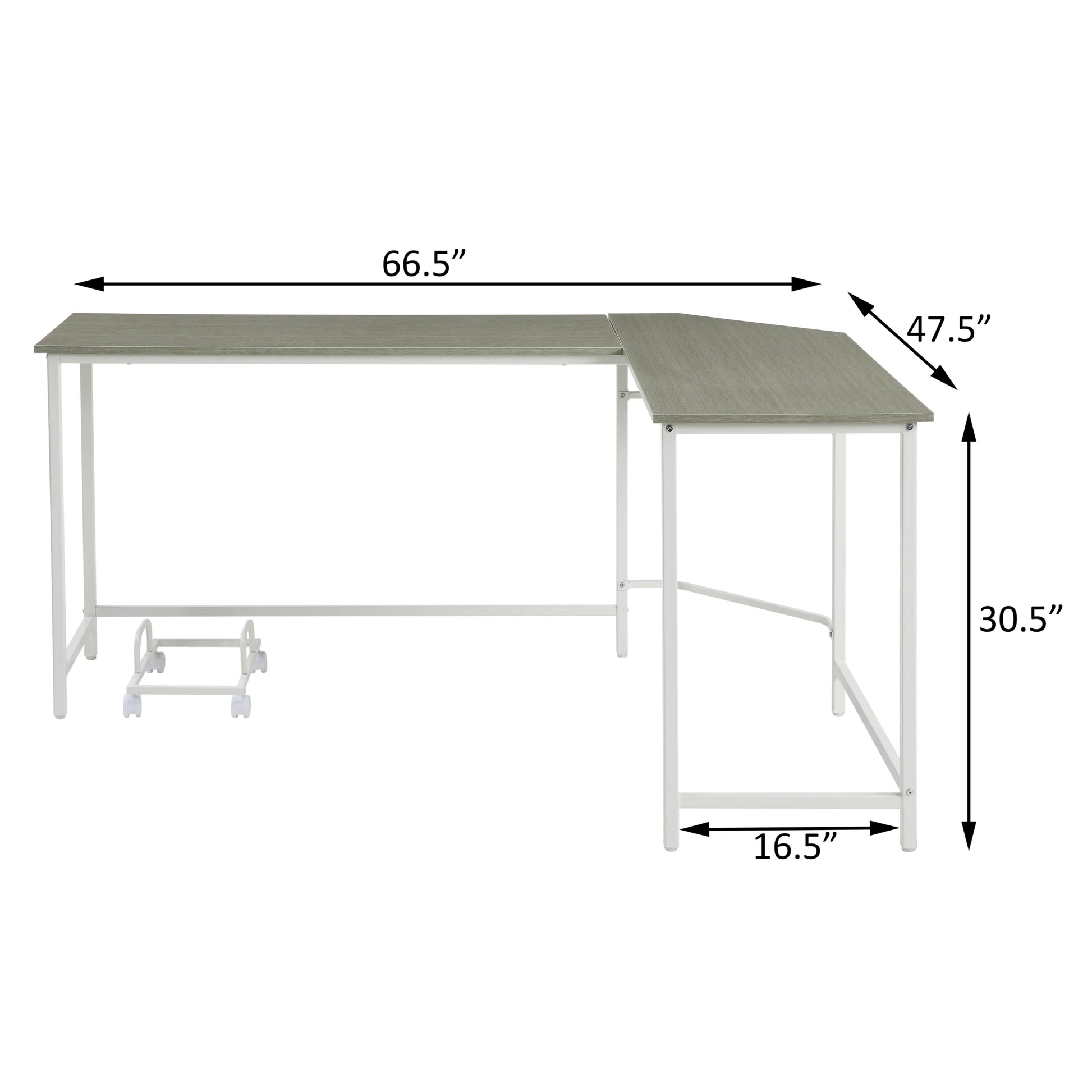 Grey And White L Shape Computer Desk Grey White Computer Desk Office Modern L Shape Desk Wood Metal