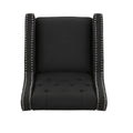 Classic Dark Grey Fabric Push Back Chair Dark Gray Fabric