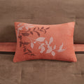 7 Piece Faux Suede Comforter Set Coral King King Coral Polyester