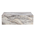 Modern Mdf Coffee Table With Grey Texture Pattern 39.3X23.6X11.8 Inches Stylish And Durable Design Grey Mdf