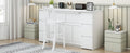 Twin Size Murphy Bed With Drawers, Cabinets And Usb Ports,White Twin White Mdf Lvl