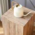 Elevate Your Living Space With This Modern Mdf Coffee Table That Showcases Smooth, Light Wood Color Texture Patterns. It Is Characterized By Stylish Design. Wood Mdf