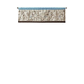 Embroidered Window Valance Blue 50X18