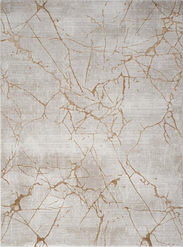 Elegance Gc Cnc6004 Gold 7 Ft. 10 In. X 10 Ft. 3 In. Area Rug Beige Polyester