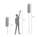 Dusters For Cleaning Duster With Extension Pole Bendable Head Long Handle Dusters For Cleaning Ceiling Fan, High Ceiling, Blinds, Furniture,Cars Gray Gray Iron