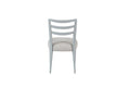 Ladderback Side Dining Chair Is Ocean Colored Finish Set Of 2 Light Blue Solid Wood Mdf