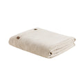 3 Piece Corduroy Duvet Cover Set Queen Tan Polyester