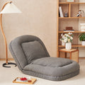 Triple Fold Down Sofa Bed,Gy Grey Metal Cotton Metal