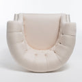 Akira Club Chair Beige Fabric