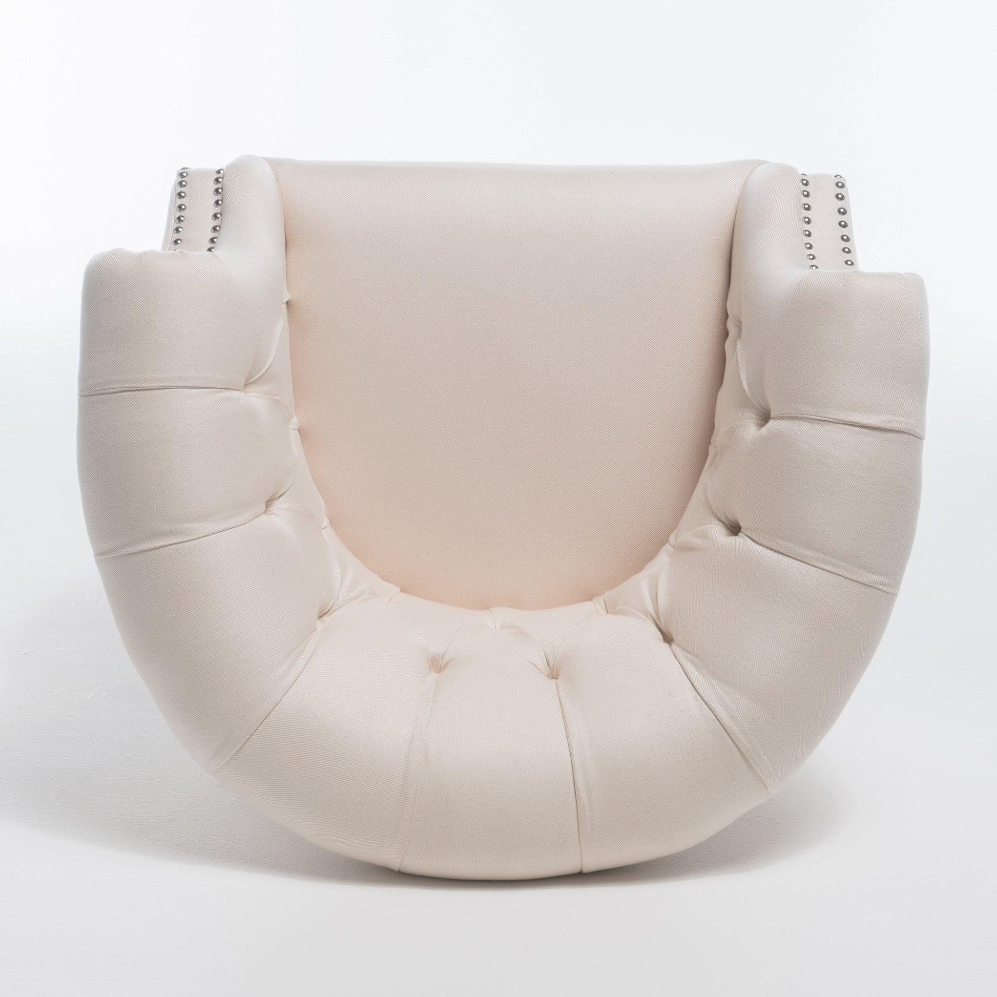 Akira Club Chair Beige Fabric