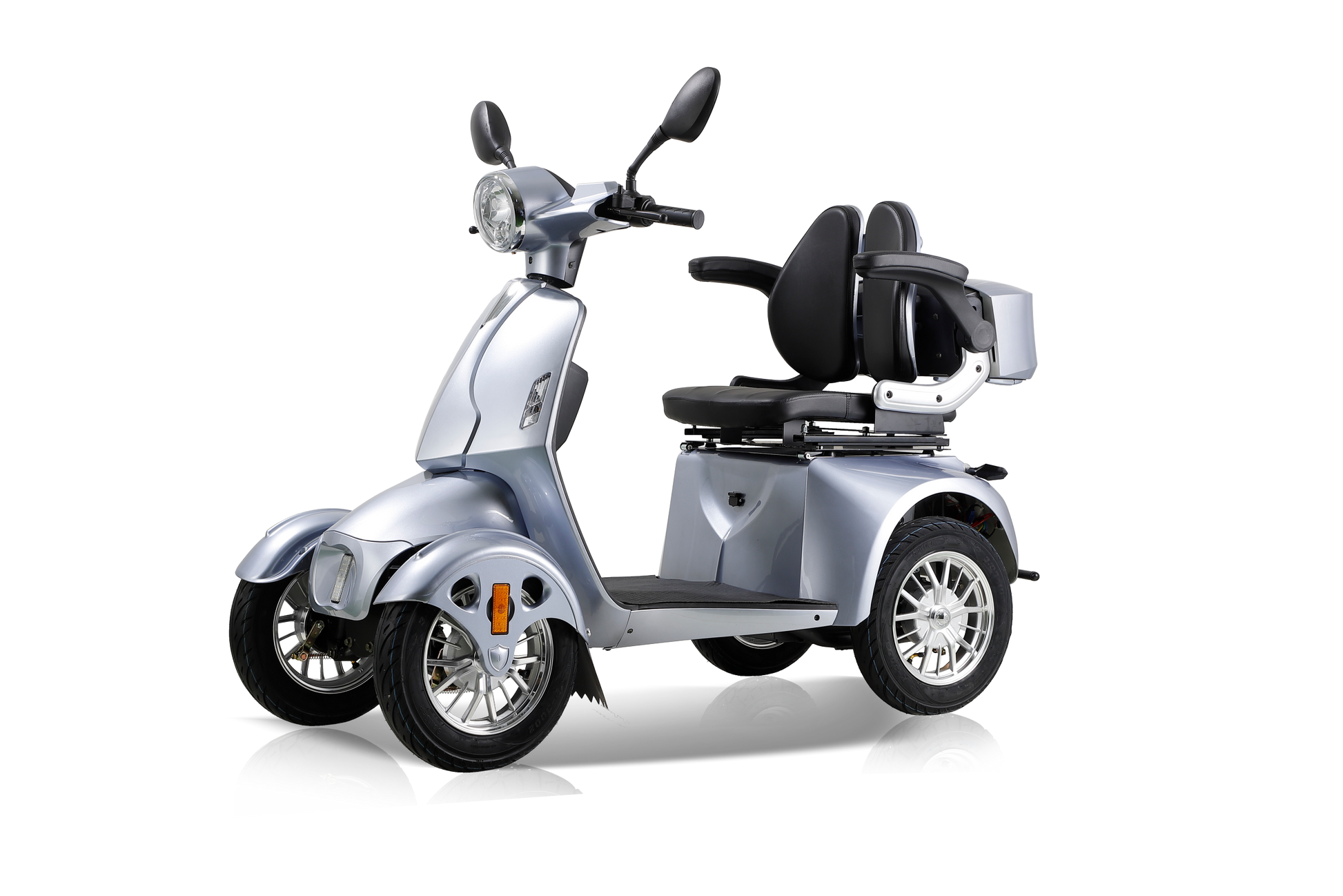 Fastest Mobility Scooter With Four Wheels For Adults & Seniors Silver Abs Pc