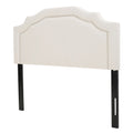 Broxton Headboard Queen Ivory Fabric