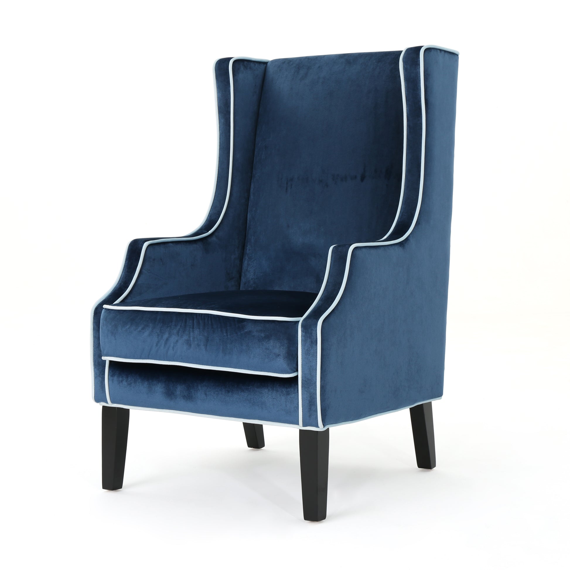 Club Chair Blue Velvet