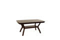 Formal Look 1Pc Dining Table W Shelve Solidwood Espresso Finish Dining Room Furniture Espresso Espresso Dining Room Classic,Contemporary,Modern,Transitional Rubberwood Rectangular Kitchen & Dining Tables Rectangular Solid Wood