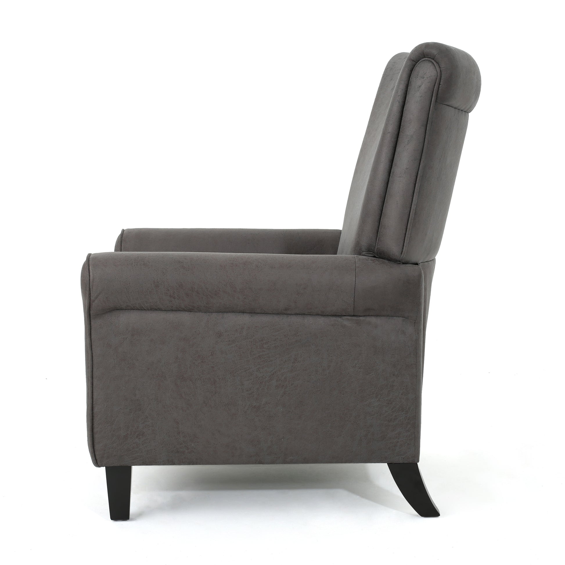 Manual Standard Recliner Slate Microfiber