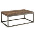 Lorenza 3 Piece Table Set Brown Brown Iron