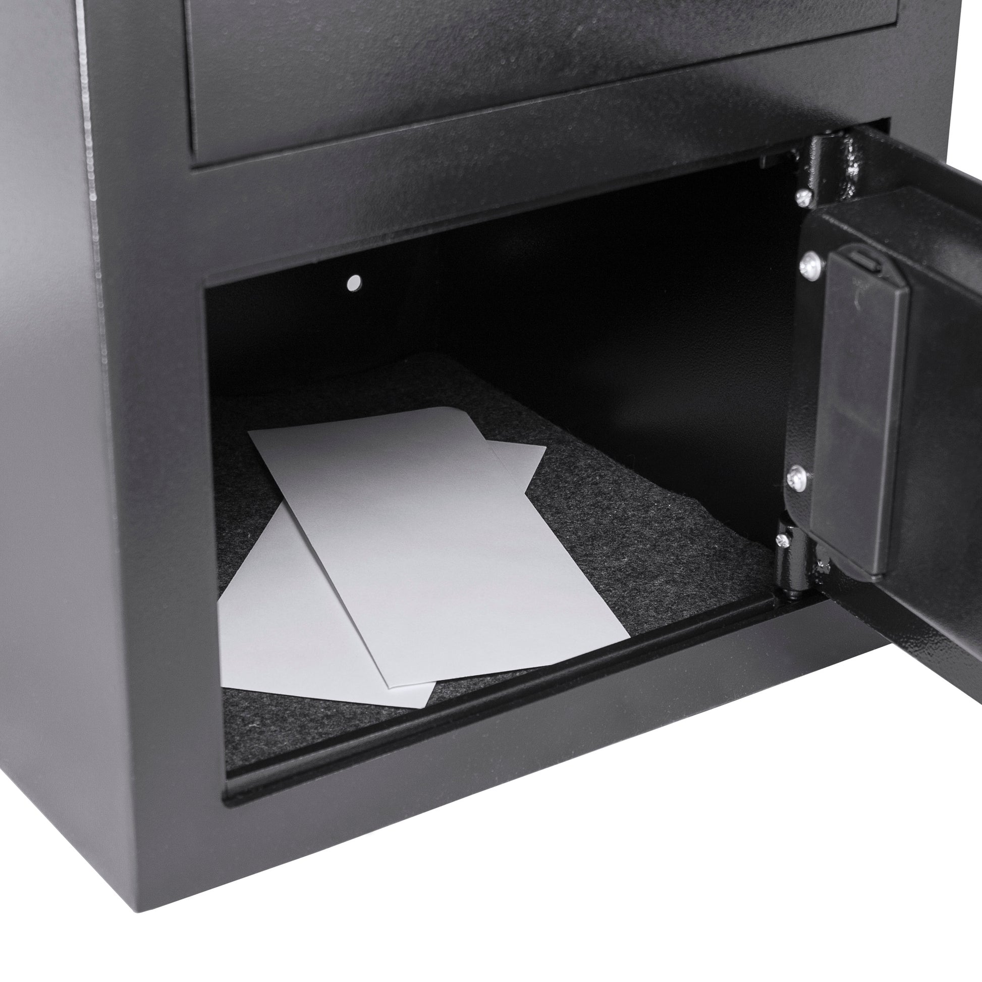 0 72 Cu Ft Keypad Depository Safe Black Steel