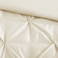 7 Piece Tufted Comforter Set Ivory Full Full Ivory Polyester