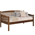 Antique Oak Slatted Back Twin Daybed Twin Oak Wood