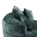 Coolmore Lazy Sofa Durable Comfort Lounger High Back Bean Bag Chair Couch With Three Pillows For Adults And Kids, Indoor & Outdoor, Single Gaming Sofa Chair For Bedroom,Office Emerald Chenille Emerald Foam Chenille 1 Seat