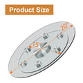 Double Layer Rotatable Round Glass.The Rotatable Design Makes It More Convenient To Retrieve And Place Items.The Upper Glass Has A Diameter Of 20 Inches, While The Lower Glass15 Inches. Transparent Glass