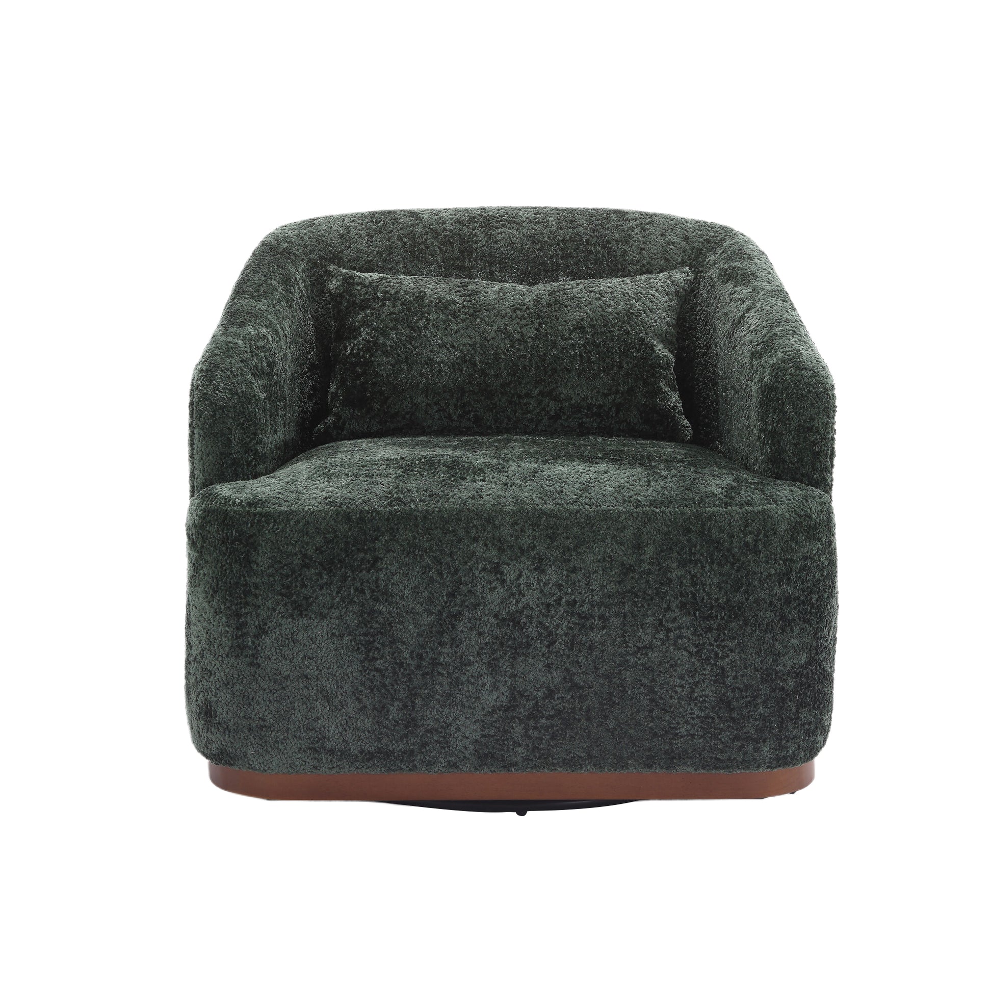 Coolmore Swivel Barrel Chair, Comfy Round Accent Sofa Chair For Living Room, 360 Degree Swivel Barrel Club Chair, Leisure Arm Chair For Nursery, Hotel, Bedroom, Office, Lounge Emerald Emerald Primary Living Space Foam Chenille