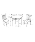 Dining Table Set, 3Pcs Set, Small, 30