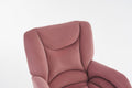 005 Velvet Fabric 360 Swivel Home Office Chair With Gold Metal Base And Universal Wheels,Pink Solid Pink Office Sponge Wipe Clean Modern Office Chairs Tufted Back Foam Swivel Velvet