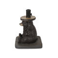 Bear Umbrella Base Dark Brown Concrete