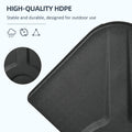 Outsunny 4 Piece 175Lb Cantilever Patio Umbrella Base Weights For Offset Hanging Umbrella, Hdpe Water Or Sand Filled Umbrella Weights For Cross Base Stand, Black Black Hdpe