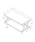 Coffee Table, Accent, Cocktail, Rectangular, Living Room, 44