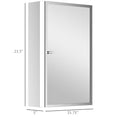 Homcom Bathroom Mirrored Cabinet, Vertical 16