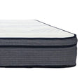 14 In. Hybrid Plush Queen Size Foam Mattress, Soft Polyester Knit Cover, Multi Layer Foam Mattress, White Gray Grey White Bedroom Contemporary Foam Polyester Queen