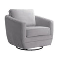 Gogh Swivel Chair In Dappled Grey Grey Fabric