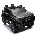 24V10A Two Seater Kids Ride On Electric Pickup, Kids Ride On Toy W Parents Remote Control,4Wd 800W Motors,Two Safety Belts,High Gate Safety Design,Usb,Bluetooth, Speed 2.49 3.73Mph For Kids Aged 3 . Black 50 99 Lbs Polypropylene