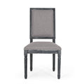 Dining Chair Grey Fabric